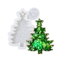Crystal Christmas Tree Brooch Silicone Mold, 5.3x4x0.5 cm