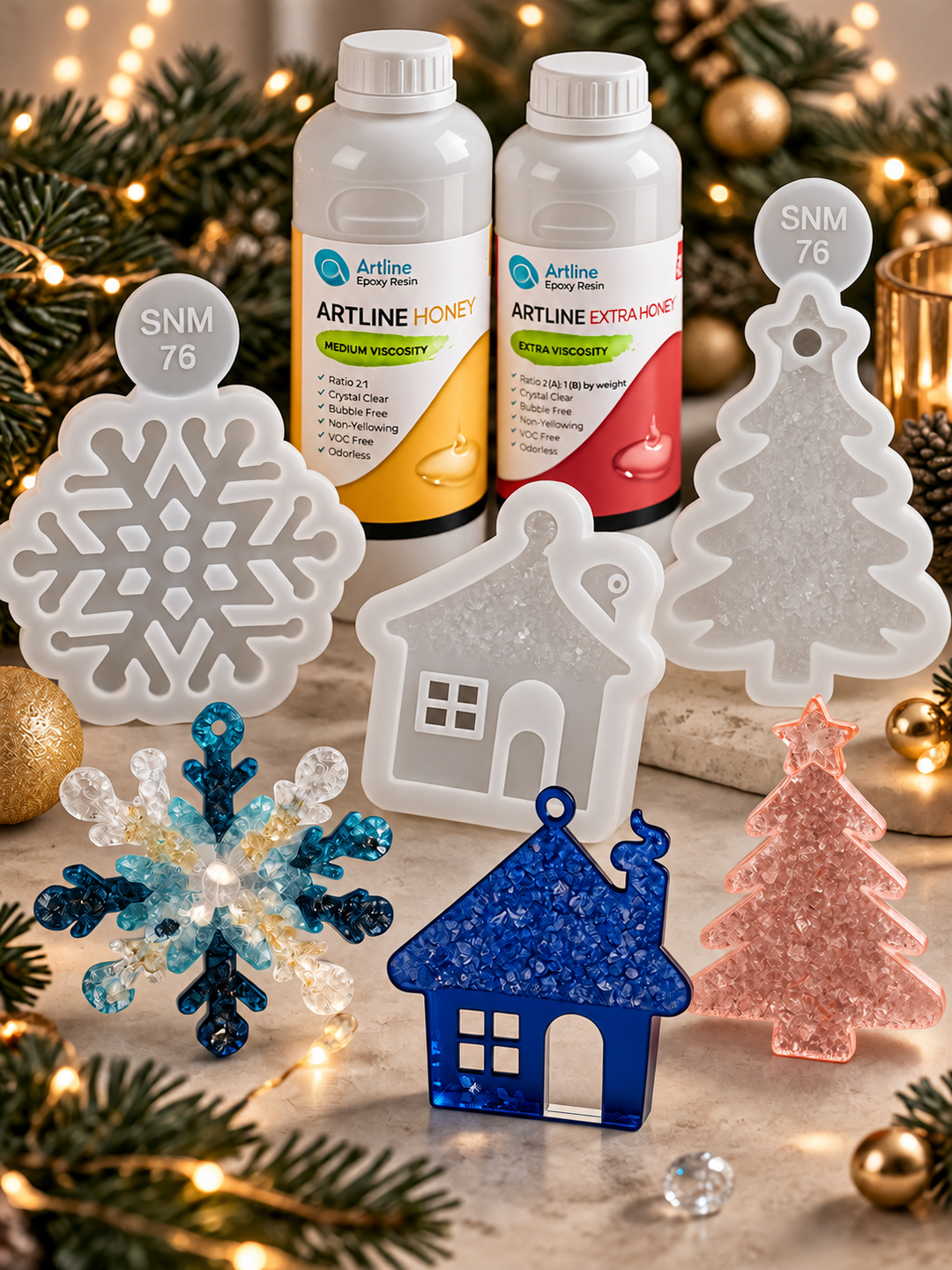 Christmas Silicone Molds for Resin: Discover the New Artline Premium Collection 🎄