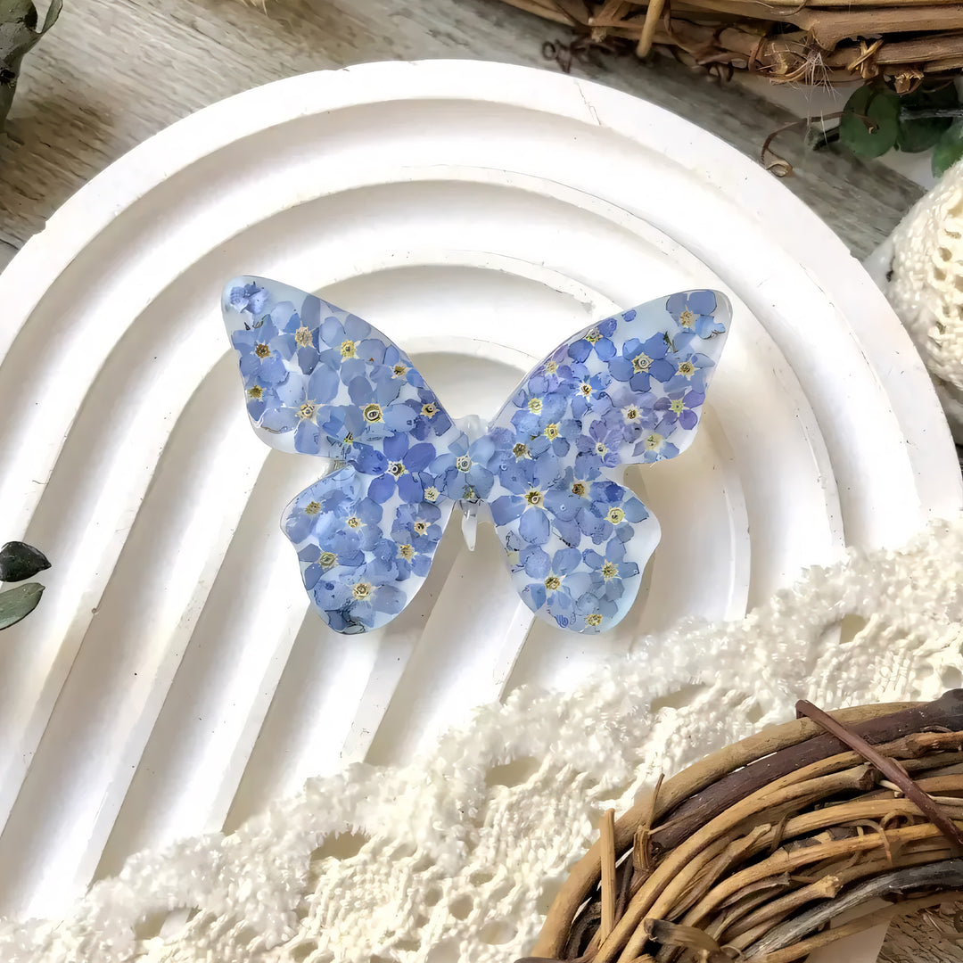 Glossy Butterfly Brooch Silicone Mold, 3.5x5x0.7 cm
