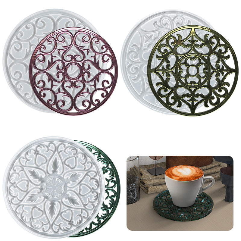  
Have you ever tried to create your own mandala art? The best time is now - try our Manadala Coaster Mold. You can change the colors, the dot size and the pattern tSilicone Mold - Mandala Coaster - Artline Epoxy Resin