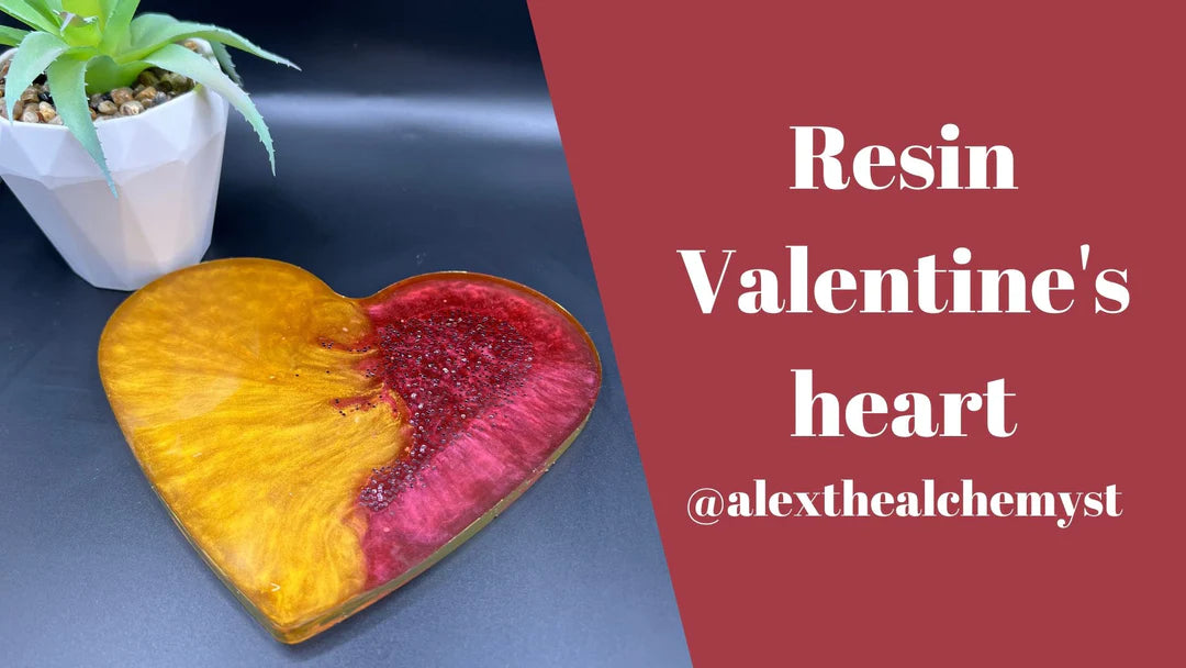 Learn how to create your own Valentine's Epoxy Resin heart project. Create your heart in any colour combination that you'd like to make the perfect bespoke resin creValentine's Resin Heart ( test ) - Artline Epoxy Resin