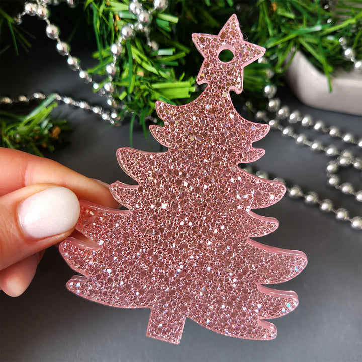Crystal Christmas Tree Ornament Silicone Mold, 9x7x0.5 cm