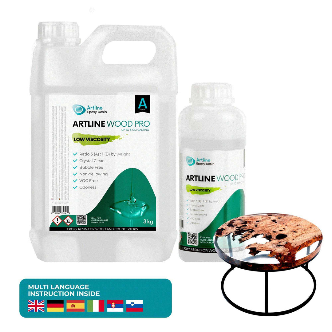 Artline Wood Pro Epoxidharz für Tiefguss