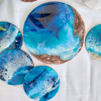 Artline Metallic Powder, Blue is designed to give a great metallic finish in epoxy resins.It may be used any time a metallic or pearlescent effect is desired. It is Metallic Pigment powder Blue, 20 g - Artline Epoxy Resin