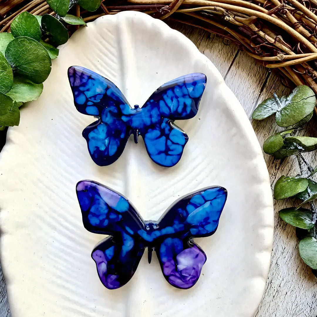 Glossy Butterfly Brooch Silicone Mold, 3.5x5x0.7 cm