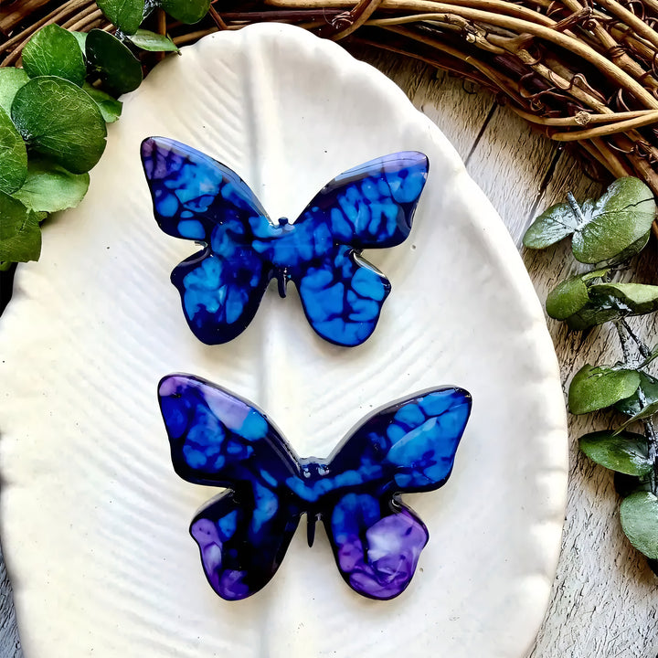 Glossy Butterfly Brooch Silicone Mold, 3.5x5x0.7 cm