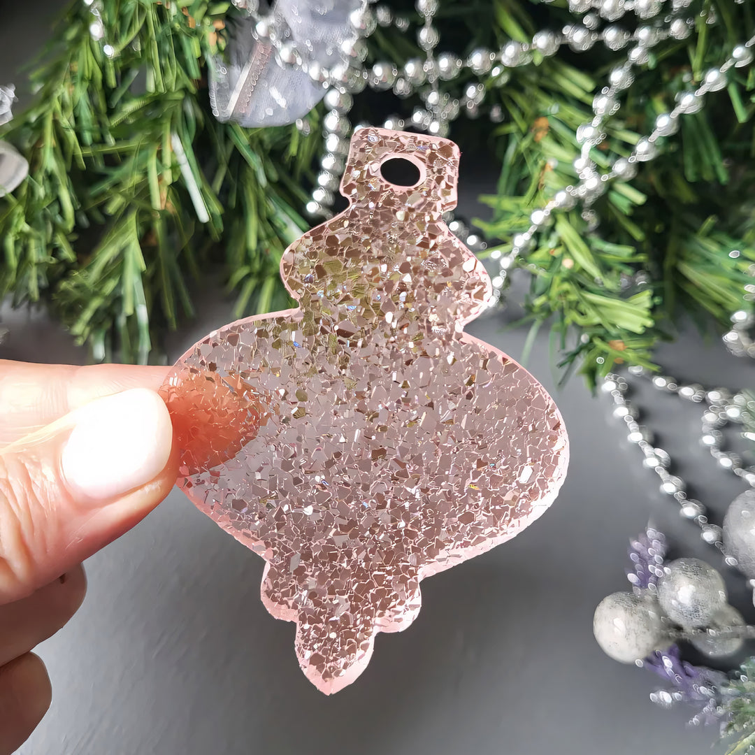 Crystal Lantern Ornament Silicone Mold, 8x5.6x0.5 cm