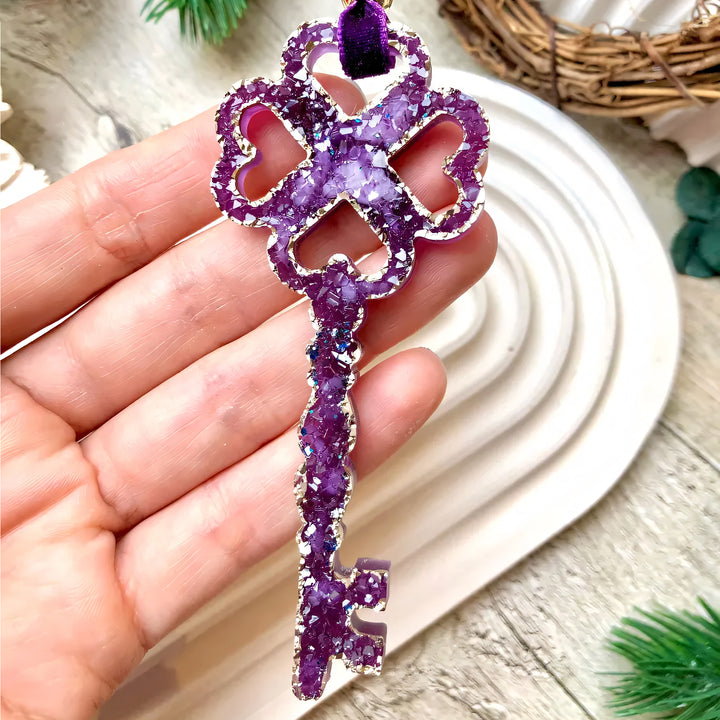 Crystal Key Ornament Silicone Mold, 10x4x0.5 cm