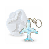 Premium Crystal Airplane Brooch Silicone Mold, 5.9x5x0.5 cm