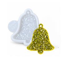 Crystal Bell Ornament Silicone Mold, 7.5x7.5x0.5 cm