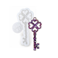 Crystal Key Ornament Silicone Mold, 10x4x0.5 cm