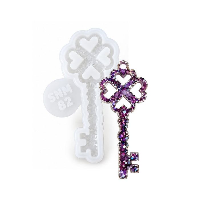 Crystal Key Ornament Silicone Mold, 10x4x0.5 cm