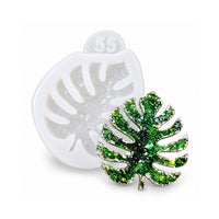 Premium Crystal Monstera Leaf Brooch Silicone Mold, 5.5x4x0.5 cm