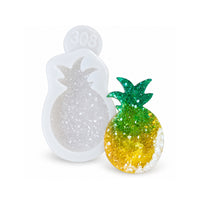 Matriță din silicon Premium pentru broșă ananas, cristalină, 5x3x0.5 cm