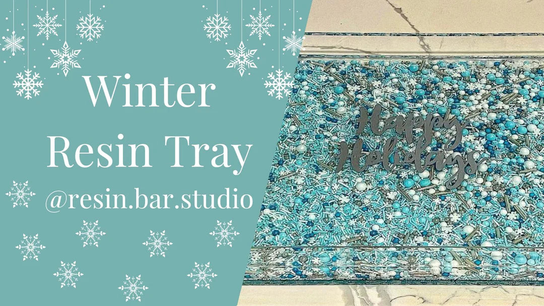 Winter Tray ( test ) - Artline Epoxy Resin