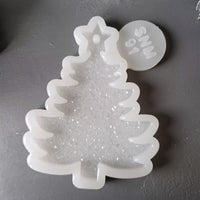 Crystal Christmas Tree Ornament Silicone Mold, 9x7x0.5 cm