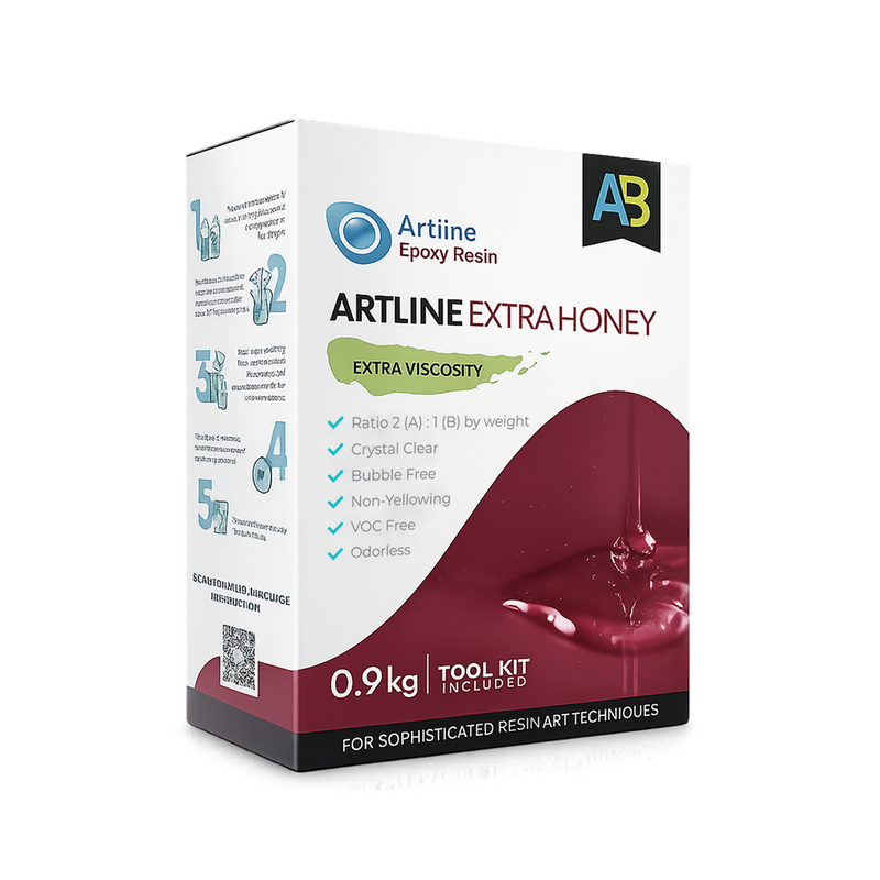 Artline Extra Honey Epoxy Resin high-viscosity resin for seascape art and durable glossy finishes