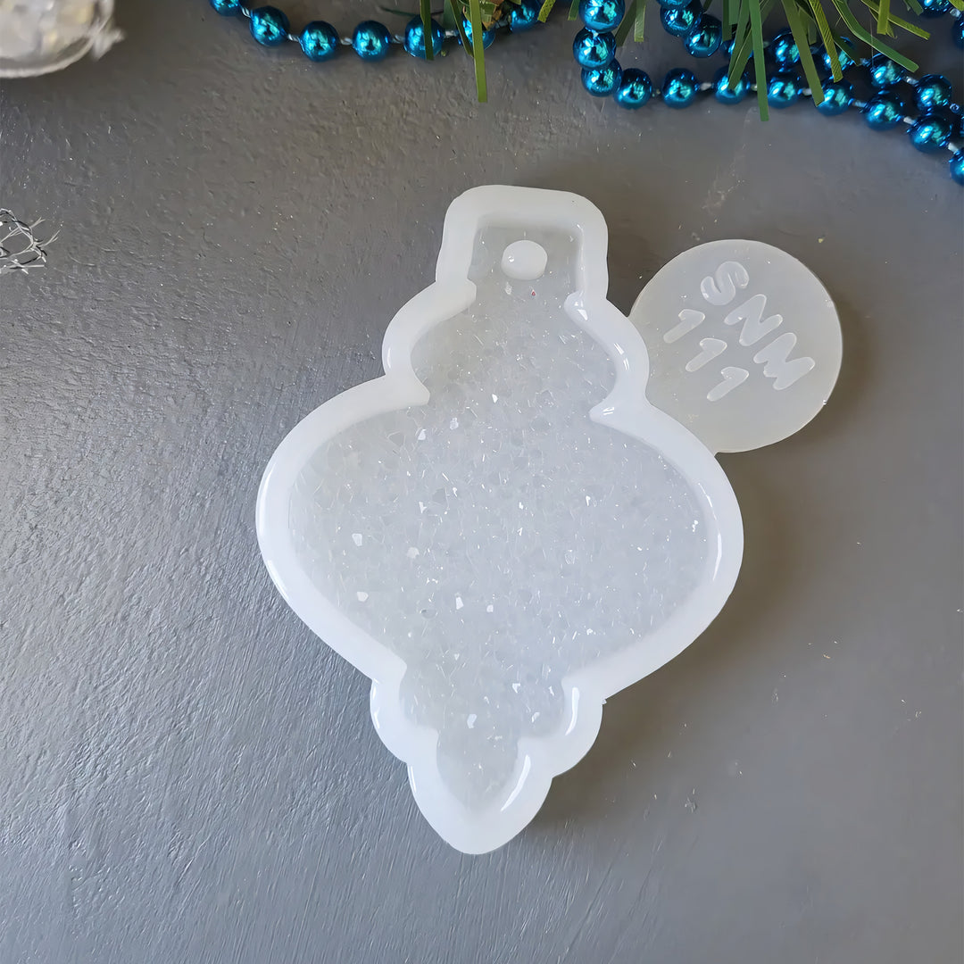 Crystal Lantern Ornament Silicone Mold, 8x5.6x0.5 cm