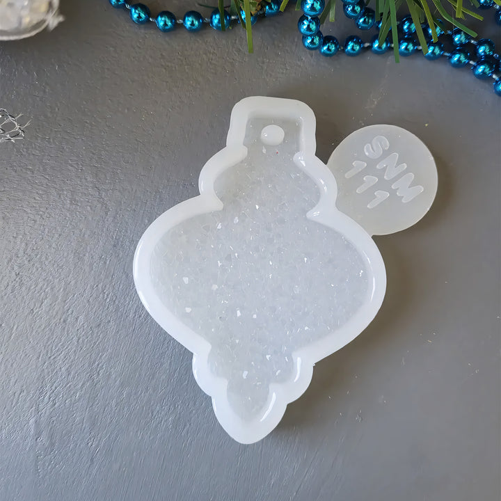 Crystal Lantern Ornament Silicone Mold, 8x5.6x0.5 cm