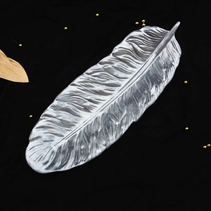 Moule en silicone en forme de plume, 24x8,8 cm, translucide, durable et flexible pour le coulage de résine.