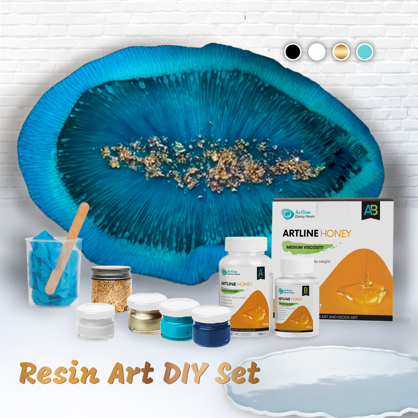 Resin Art Geode Tray Kit