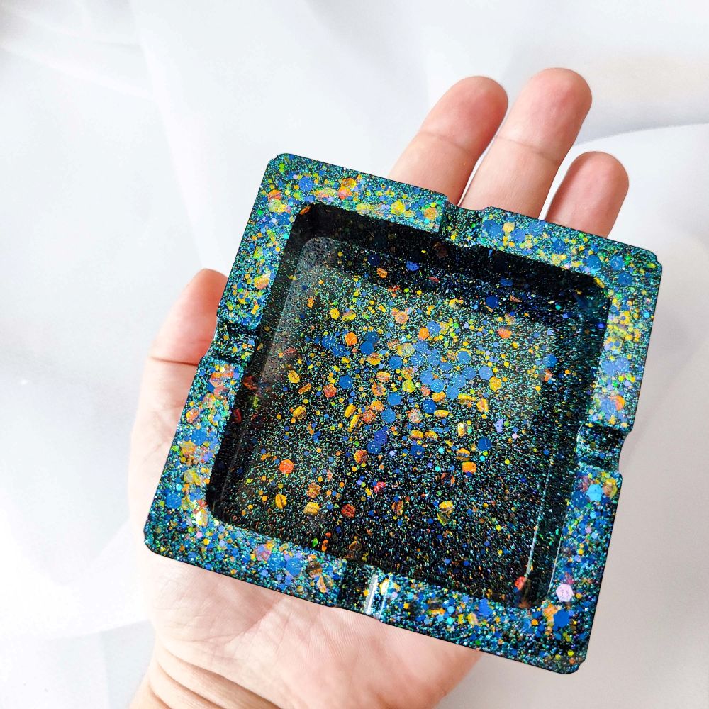 Sequins holographiques, palette de 4 couleurs, 5 g chacun