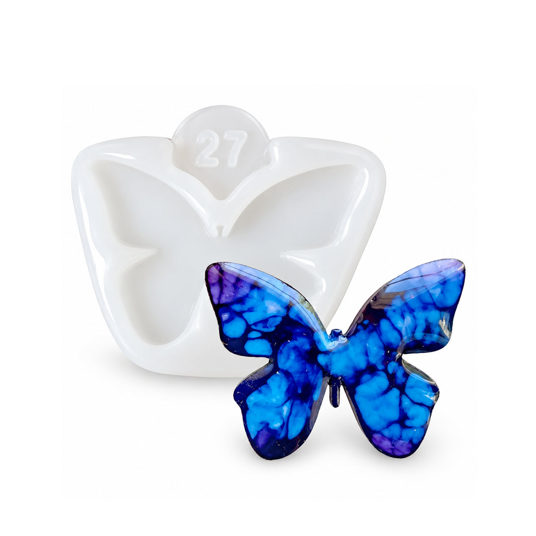 Artline premium butterfly brooch silicone mold with glossy finish, main product view, 3.5x5x0.7 cm