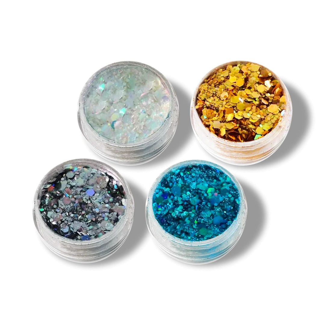 Set 6 Barattoli Di Glitter HUVZOR – Colori Brillanti, Ultrafini Per Resina, Fai Da Te E Decorazioni