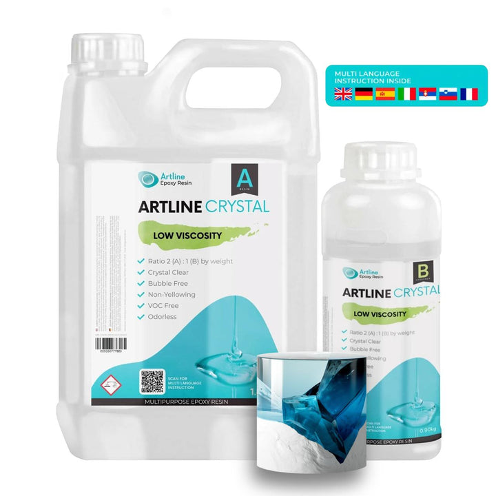 Artline Crystal – Flüssiges Epoxidharz für kristallklare Güsse