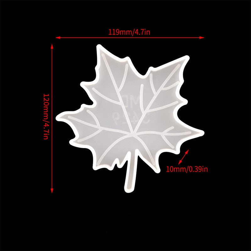 ¿Apasionado por el otoño y las hojas de arce? Entonces esta Maple Leaf es para ti. 
Puedes agregar tintes, brillantinas, pigmentos y escamas doradas para crear tu propio estilo.
Fácil de uMolde de Silicona - Hoja de Arce - Resina Epóxica Artline