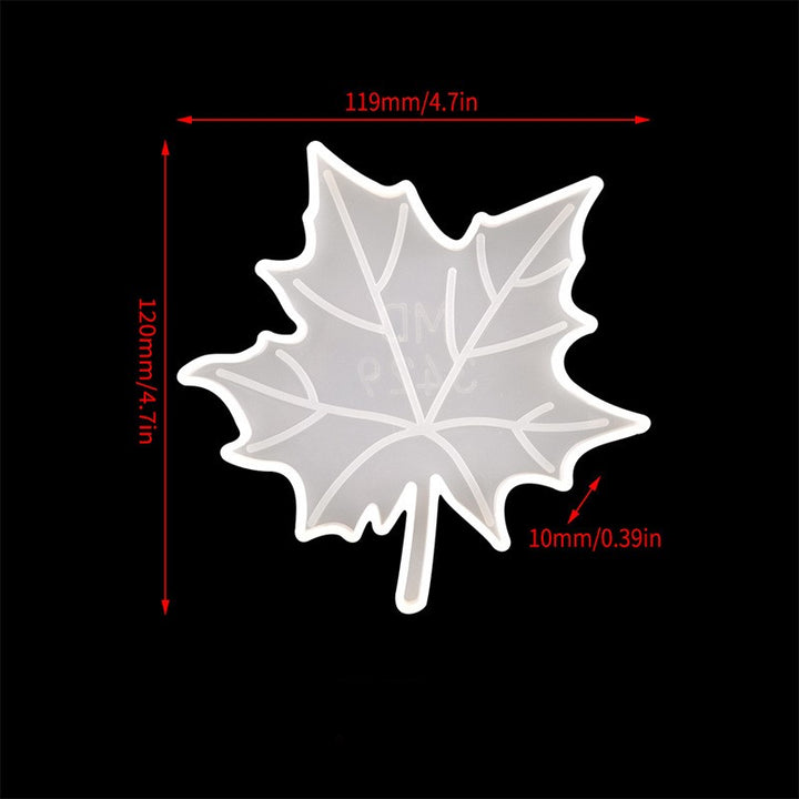 ¿Apasionado por el otoño y las hojas de arce? Entonces esta Maple Leaf es para ti. 
Puedes agregar tintes, brillantinas, pigmentos y escamas doradas para crear tu propio estilo.
Fácil de uMolde de Silicona - Hoja de Arce - Resina Epóxica Artline