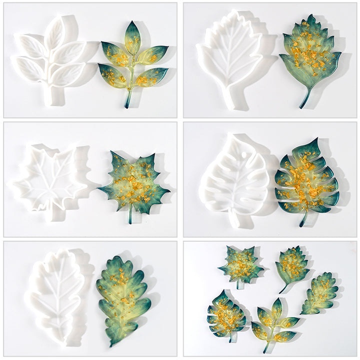 ¿Apasionado por el otoño y las hojas de arce? Entonces esta Maple Leaf es para ti. 
Puedes agregar tintes, brillantinas, pigmentos y escamas doradas para crear tu propio estilo.
Fácil de uMolde de Silicona - Hoja de Arce - Resina Epóxica Artline