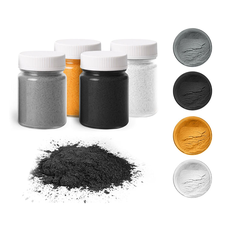 Artline Metallic Pigment Powder, Set of 4, 20g each