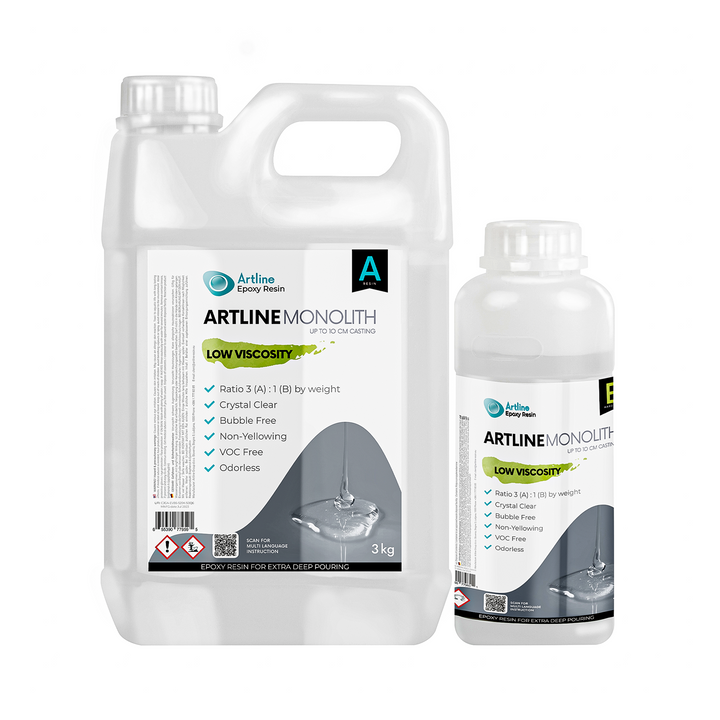 Artline Monolith Epoxy Resin — Extra Deep Casting Resin for Tables & Large Projects