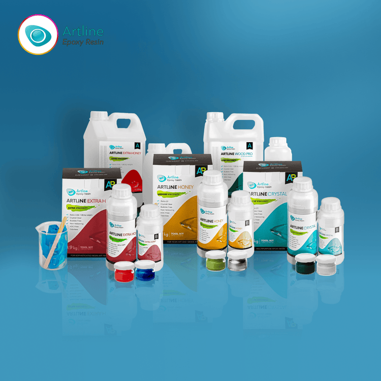 Varios kits de resina epoxi Artline