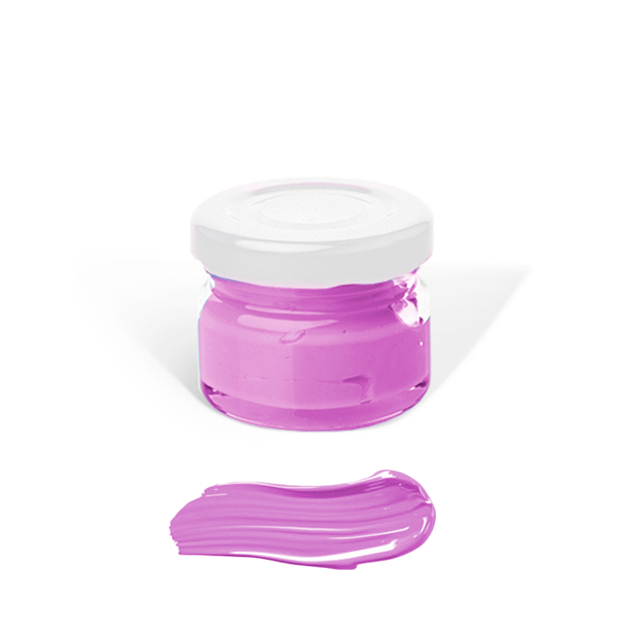 Jar of lavender color pigment paste for resin art, made by Artline Epoxy Resin, 20 g