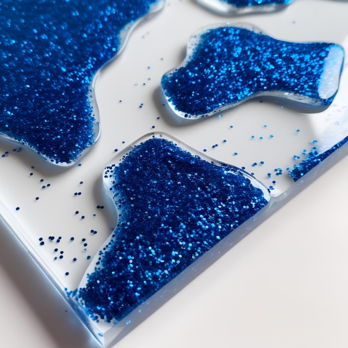Polyester Glitter Blue, 0,5 mm, 5 g