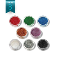 Paillettes de polyester blanches, 0,5 mm, 5 g chacun