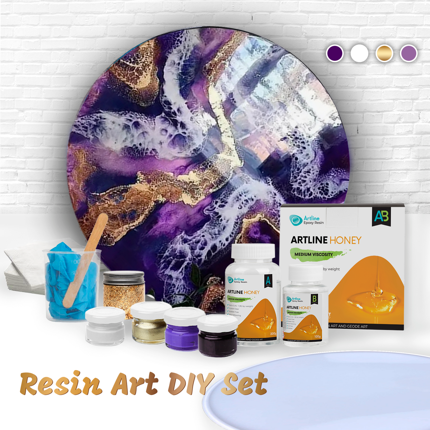 Epoxy Resin Art Kit, 40 cm, Ultramarine