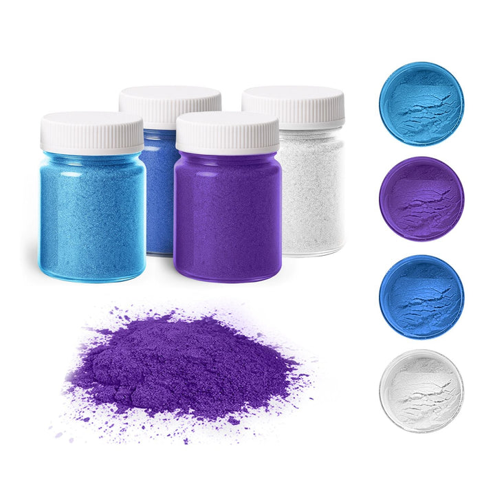 Artline Metallic Pigment Powder, Set of 4, 20g each