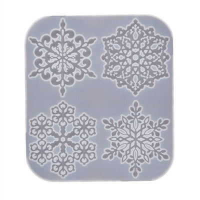 Stampo in silicone - Fiocchi di neve dell'albero di Natale, 23x20,5 cm