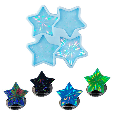 Stars in your hand! A Star Mold Set is an ideal gift for your loved ones whether it’s a birthday, anniversary, or Christmas!
Easy to use:
Just pour the resin into thSilicone Mold - Star 4 in 1 - Artline Epoxy Resin