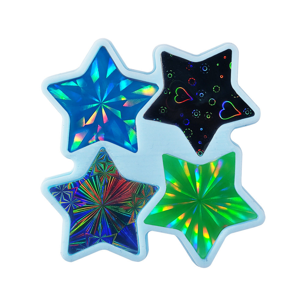 Stars in your hand! A Star Mold Set is an ideal gift for your loved ones whether it’s a birthday, anniversary, or Christmas!
Easy to use:
Just pour the resin into thSilicone Mold - Star 4 in 1 - Artline Epoxy Resin