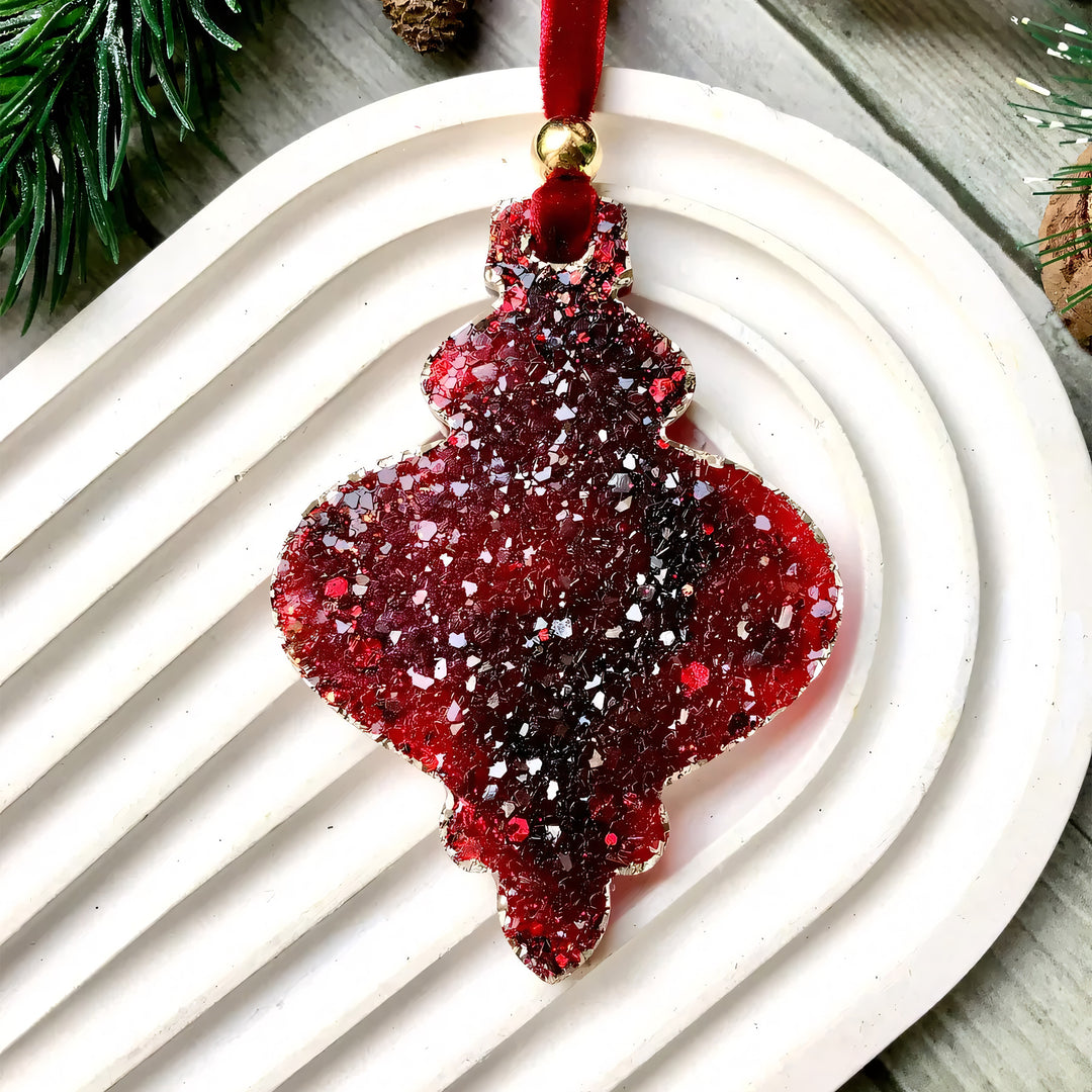 Crystal Lantern Ornament Silicone Mold, 8x5.6x0.5 cm