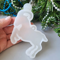 Glossy Goat Ornament (2027 Symbol) Silicone Mold, 8x8x0.6 cm