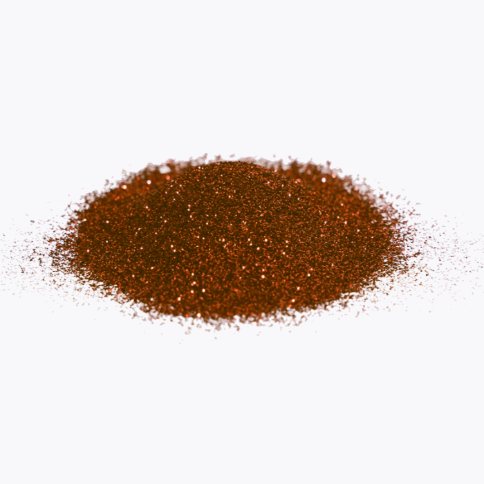 Paillettes en polyester cuivre, 0,5 mm, 5 g