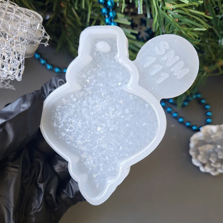 Crystal Lantern Ornament Silicone Mold, 8x5.6x0.5 cm