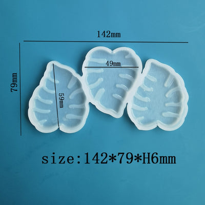 Silicone Mold - Leaf Mold 3 in 1, 14.2x7.9 cm - Artline Epoxy Resin