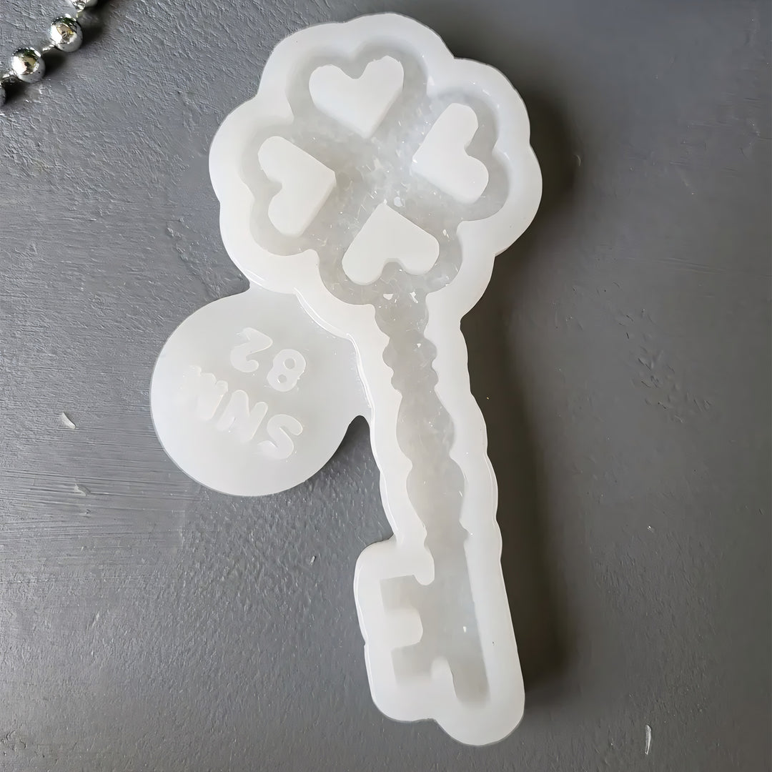 Crystal Key Ornament Silicone Mold, 10x4x0.5 cm