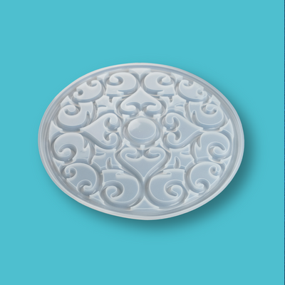 Silicone Mold - Mandala Coaster, 20.2x20.2x0.68 cm - Artline Epoxy Resin